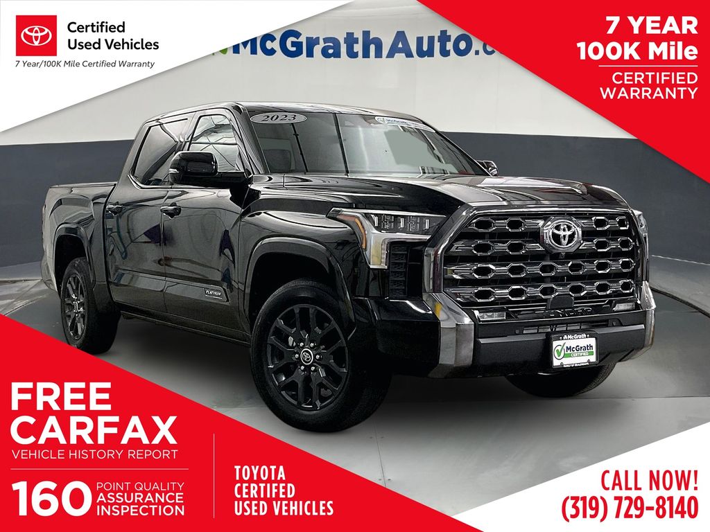 Midnight Black Metallic 2023 Toyota Tundra Pickup Truck Four-Wheel Drive Automatic