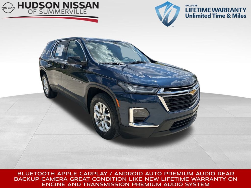 2022 Northsky Blue Metallic Chevrolet Traverse LS SUV