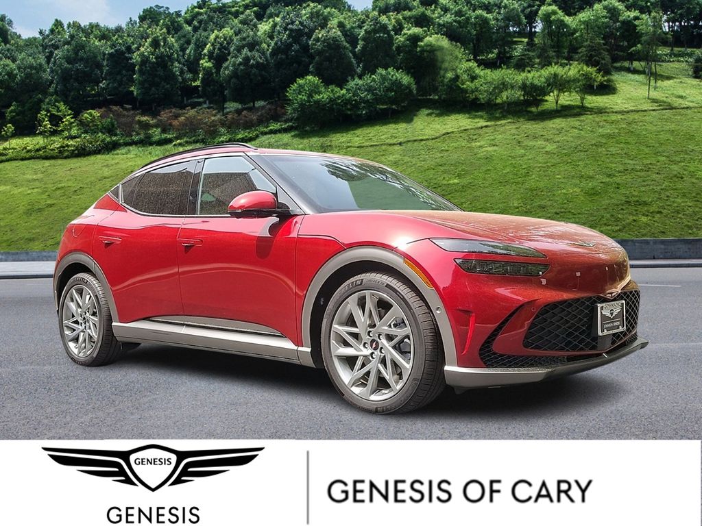 Mauna Red 2025 Genesis GV60 Advanced AWD SUV / Crossover All-Wheel Drive 1-Speed Automatic