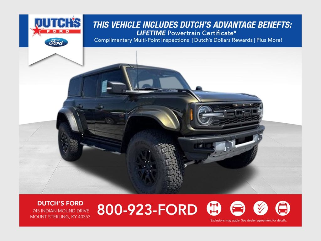 Green Metallic 2025 Ford Bronco Raptor 4WD SUV / Crossover Four-Wheel Drive Automatic