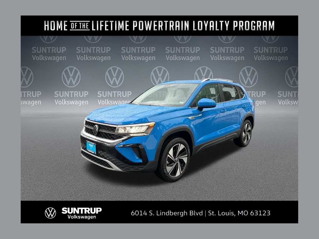 Cornflower Blue 2024 Volkswagen Taos SE 4Motion SUV / Crossover All-Wheel Drive 7-Speed Dual Clutch
