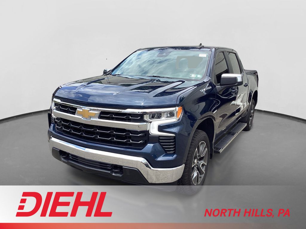 Northsky Blue Metallic 2022 Chevrolet Silverado 1500 Pickup Truck Four-Wheel Drive 8-Speed Automatic