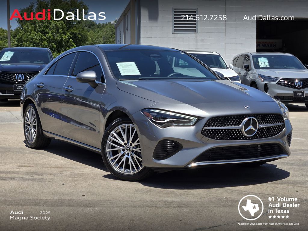 Mountain Gray Metallic 2025 Mercedes-Benz CLA Coupe Front-Wheel Drive 8-Speed Dual Clutch