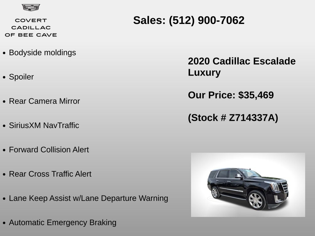 Used Car 2020 Cadillac Escalade  Luxury For Sale Under $40,000 In Austin, Texas