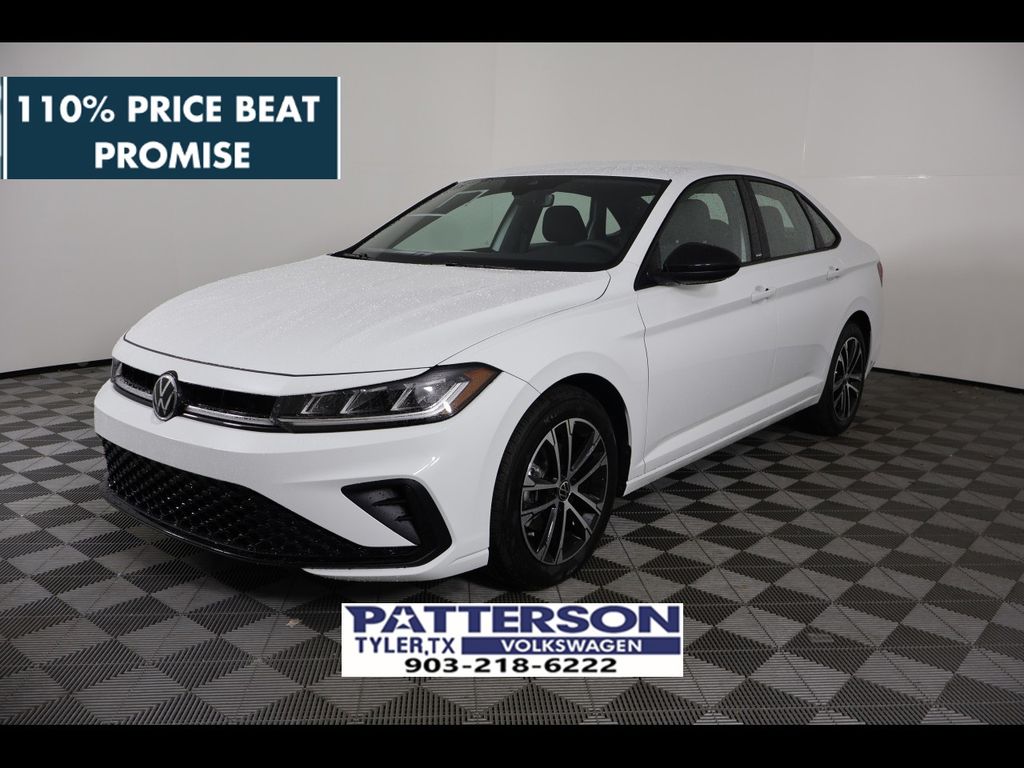 Pure White 2026 Volkswagen Jetta Sedan Front-Wheel Drive 8-Speed Automatic