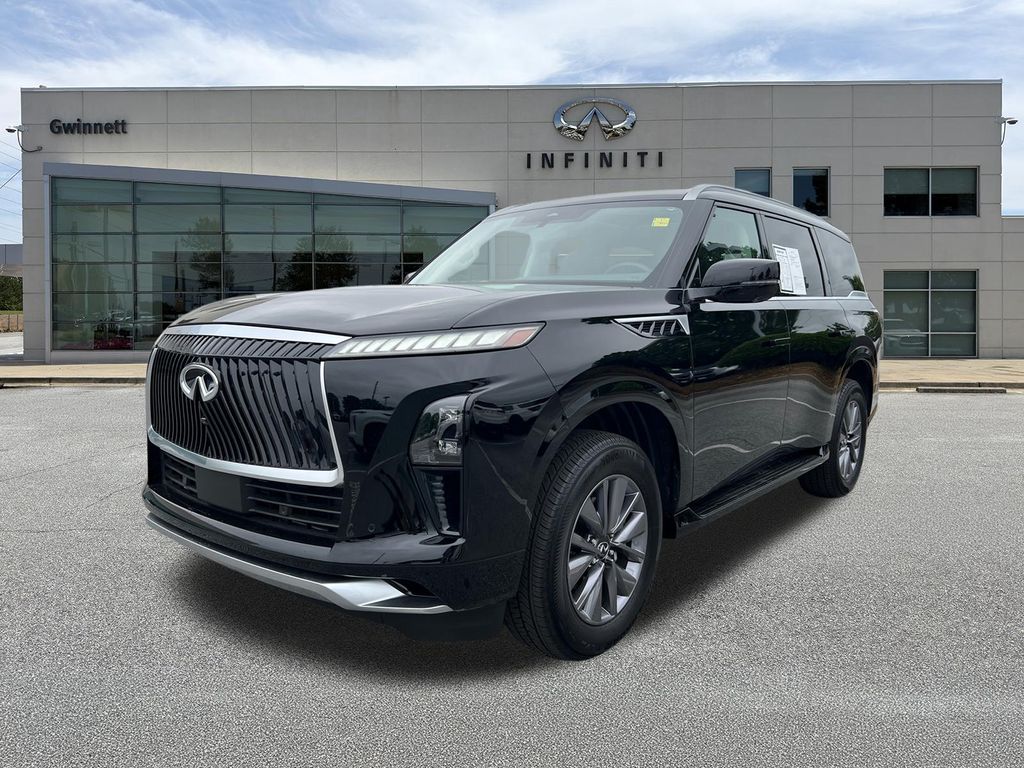 Black Obsidian 2025 INFINITI QX80 Pure 4WD SUV / Crossover All-Wheel Drive 9-Speed Automatic
