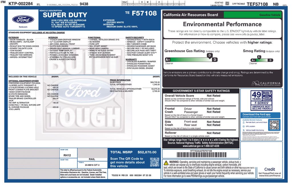 New 2026 White Ford XL image 4
