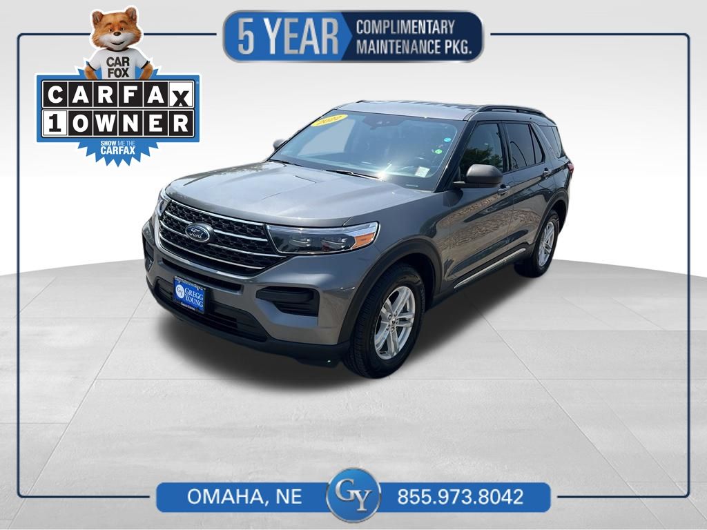 Carbonized Gray Metallic 2022 Ford Explorer SUV / Crossover All-Wheel Drive Automatic