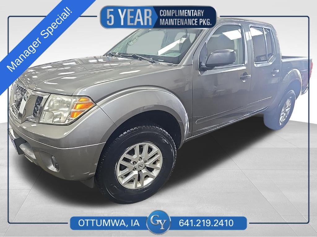 Gray (Gun Metallic) 2016 Nissan Frontier SV Crew Cab 4WD Pickup Truck Four-Wheel Drive 5-Speed Automatic Overdrive