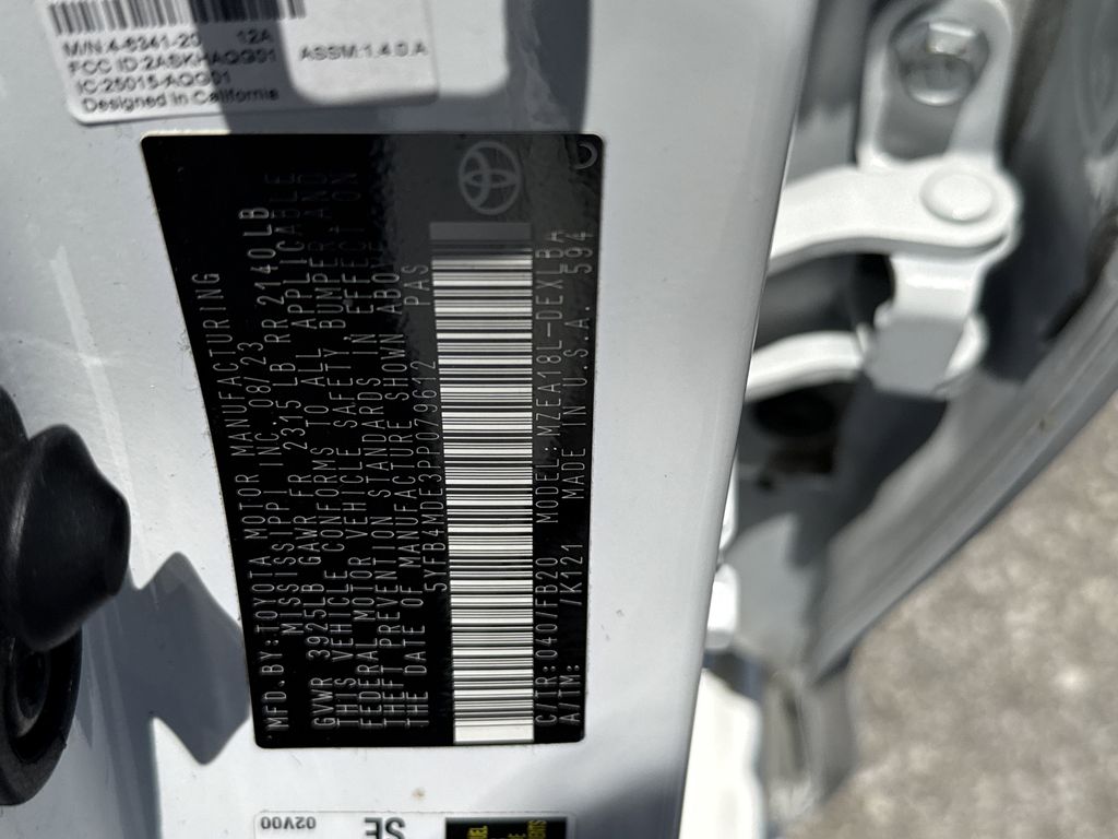 2023 Toyota Corolla LE White at Traditions Chevrolet