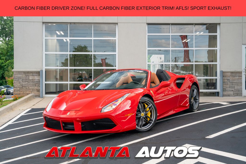 Rosso Corsa 2018 Ferrari 488 Convertible Rear-Wheel Drive 7-Speed Automatic