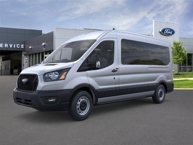 Ingot Silver Metallic 2025 Ford Transit Passenger Van Rear-Wheel Drive