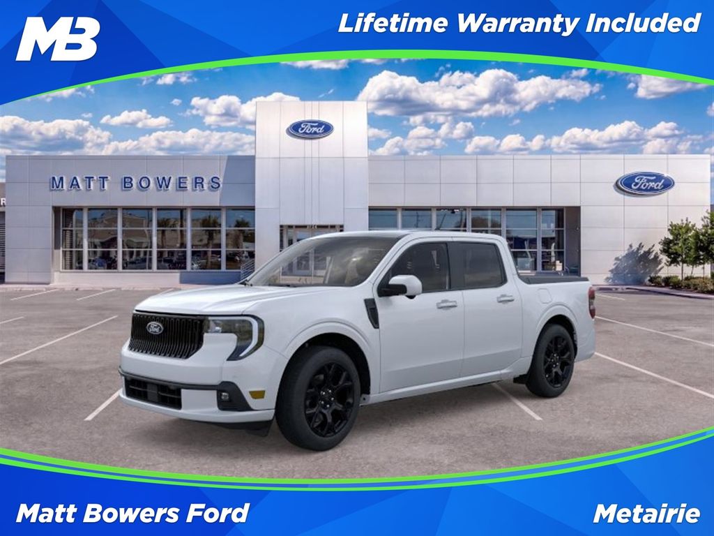 Oxford White 2025 Ford Maverick Pickup Truck All-Wheel Drive 7-Speed Automatic