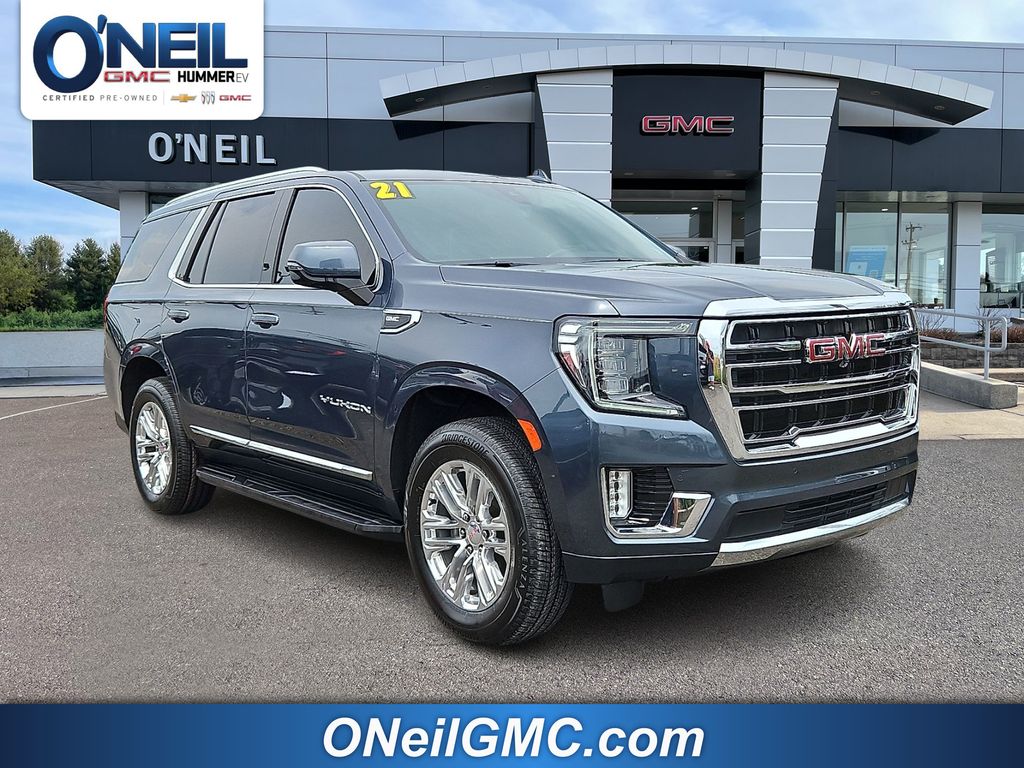 Gray (Dark Sky Metallic) 2021 GMC Yukon SUV / Crossover Four-Wheel Drive