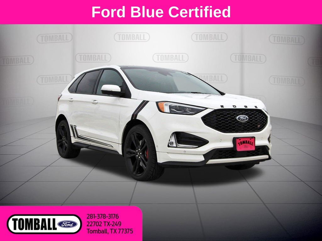 White Metallic 2022 Ford Edge SUV / Crossover All-Wheel Drive 7-Speed Automatic