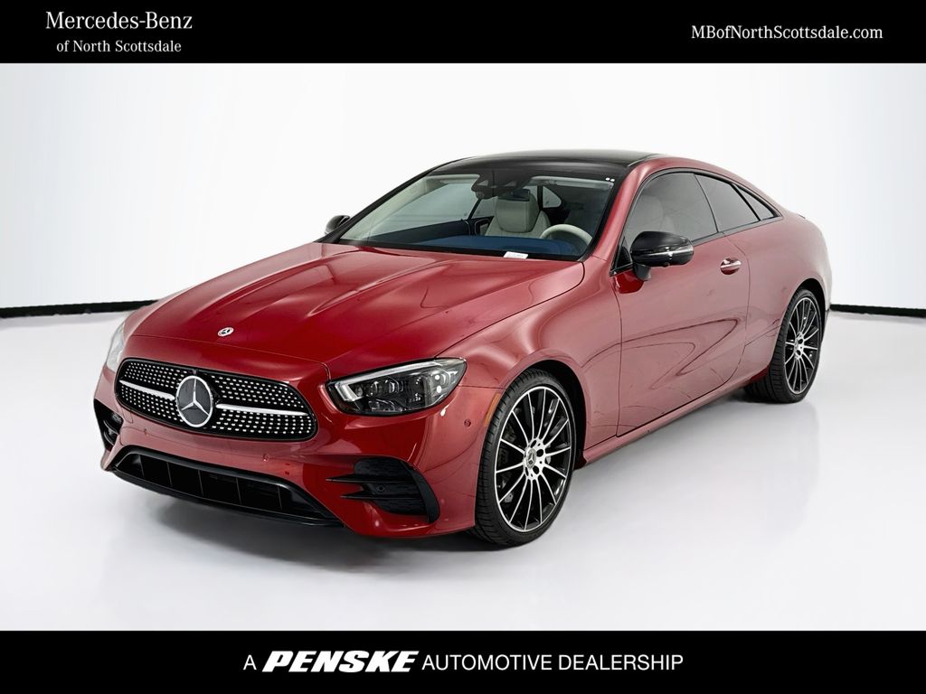 Red 2023 Mercedes-Benz E-Class Convertible Rear-Wheel Drive 9-Speed Automatic