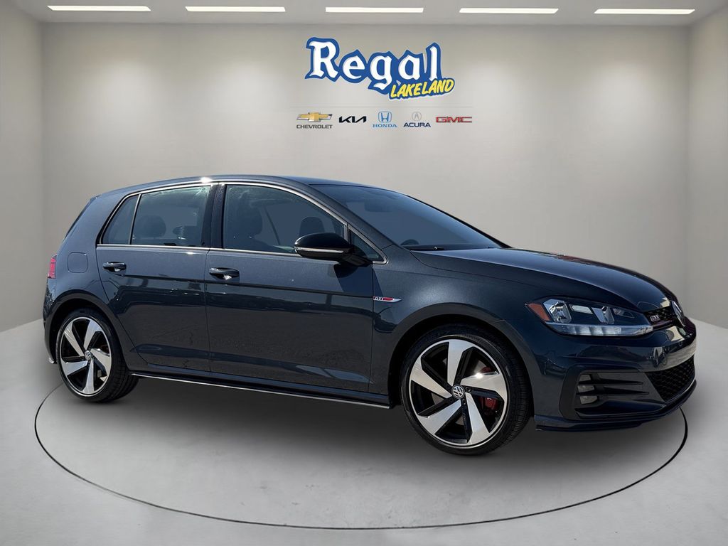 Dark Iron Blue Metallic 2021 Volkswagen Golf GTI Hatchback Front-Wheel Drive 7-Speed Dual Clutch