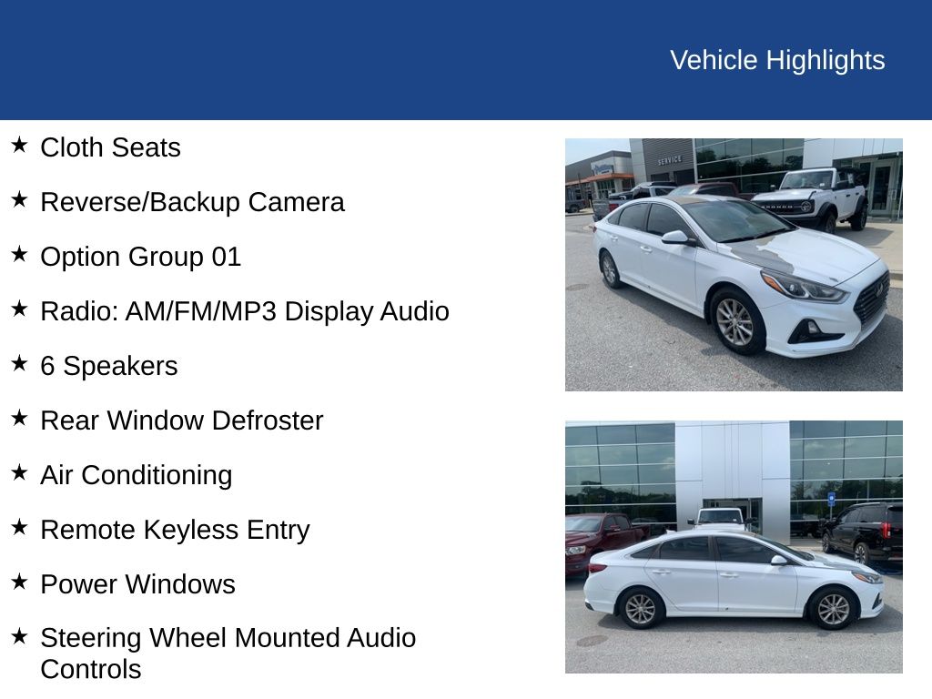 2019 Hyundai SONATA SE