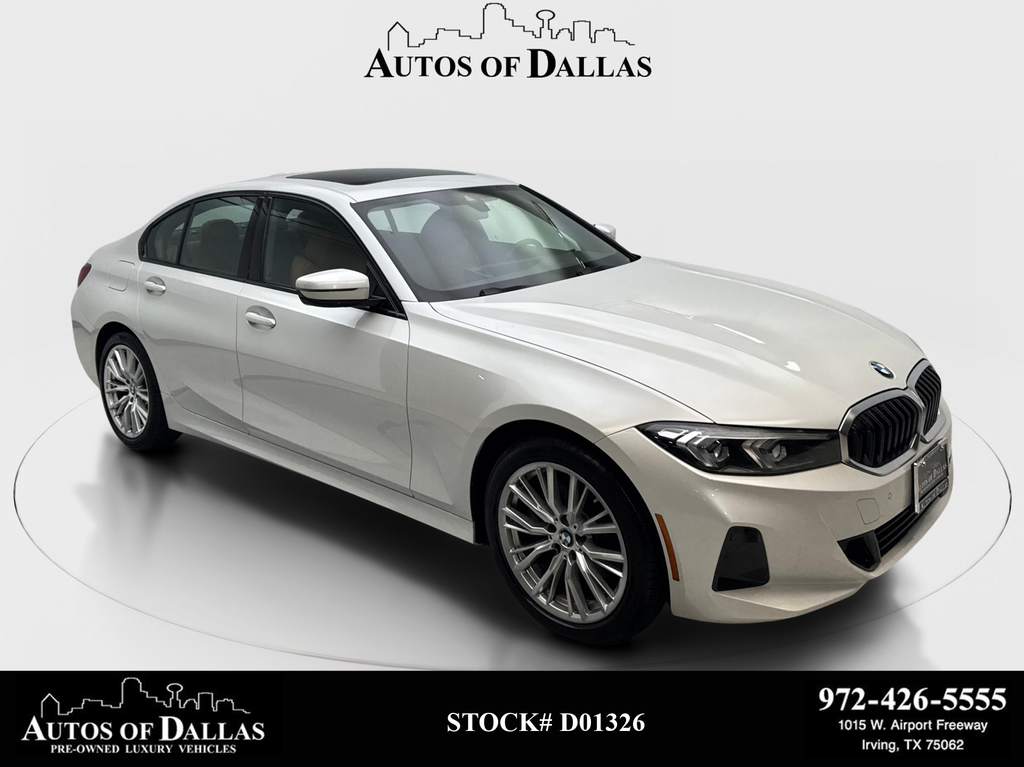 Mineral White Metallic 2023 BMW 3 Series 330i RWD Sedan Rear-Wheel Drive 8-Speed Automatic