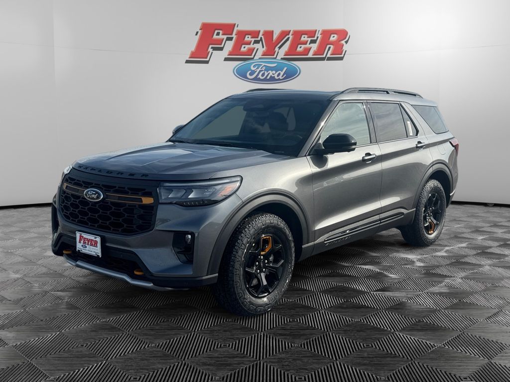 Carbonized Gray Metallic 2026 Ford Explorer SUV / Crossover All-Wheel Drive Automatic
