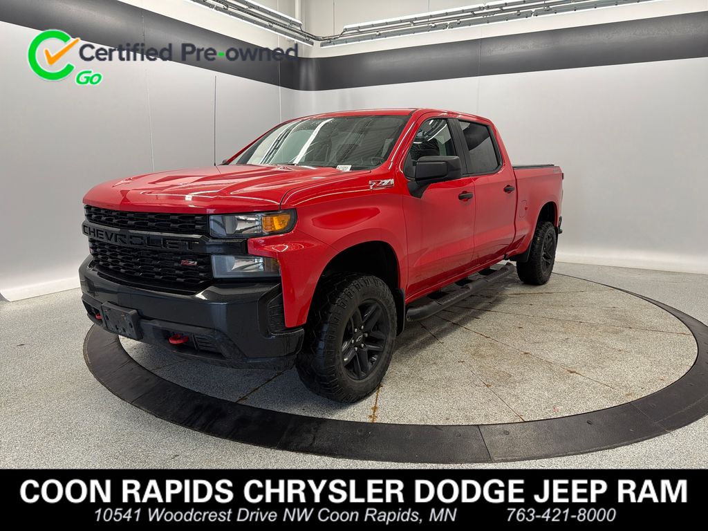 Red 2020 Chevrolet Silverado 1500 Pickup Truck Four-Wheel Drive 6-Speed Automatic Overdrive