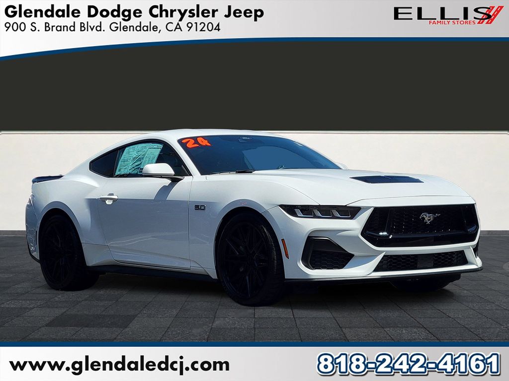 Oxford White 2024 Ford Mustang Coupe Rear-Wheel Drive Automatic