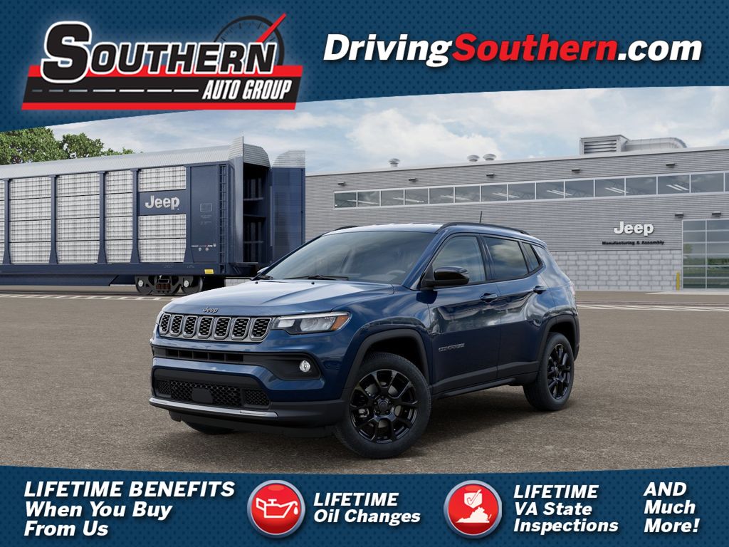 Fathom Blue Pearl Coat 2026 Jeep Compass Latitude 4WD SUV / Crossover Four-Wheel Drive 8-Speed Automatic