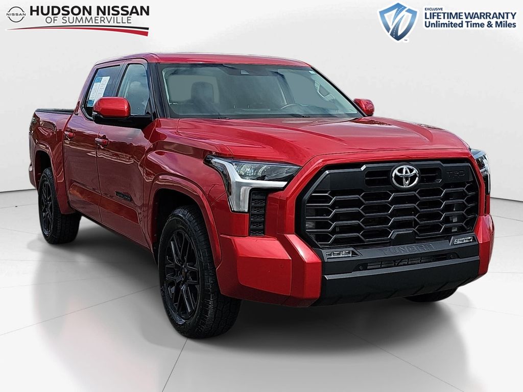 Supersonic Red 2022 Toyota Tundra SR5 CrewMax Cab 4WD Pickup Truck Four-Wheel Drive Automatic