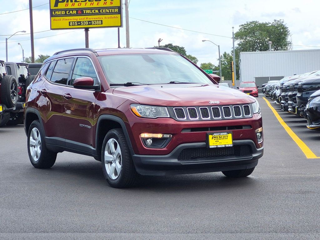 Velvet Red Pearlcoat 2020 Jeep Compass SUV / Crossover Four-Wheel Drive 9-Speed Automatic