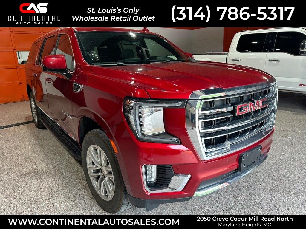 Volcanic Red Tintcoat 2023 GMC Yukon XL SLT 4WD SUV / Crossover Four-Wheel Drive