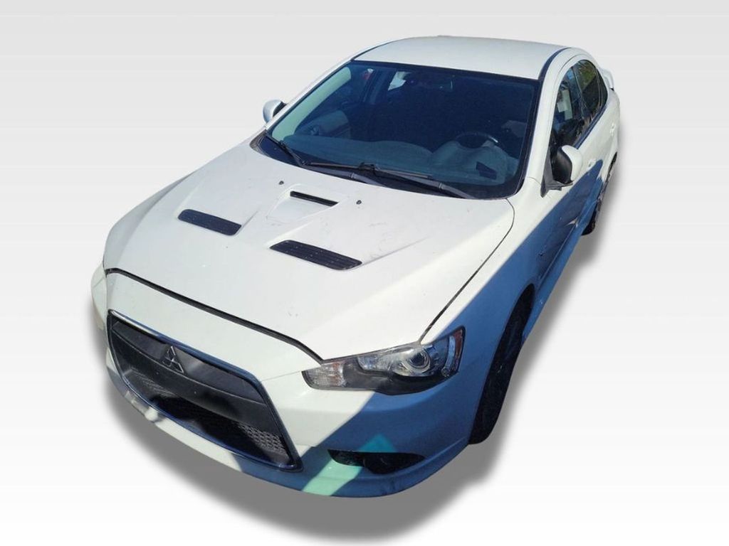 White 2015 Mitsubishi Lancer Ralliart AWD Sedan All-Wheel Drive 6-Speed Automatic
