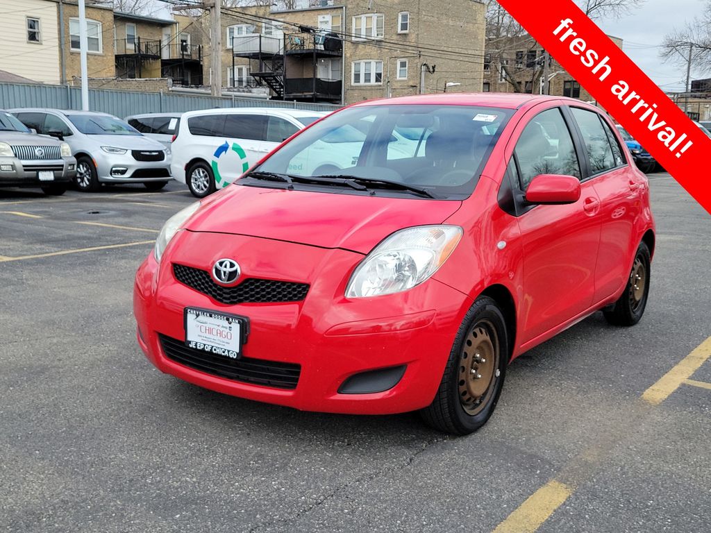 Absolutely Red 2010 Toyota Yaris 4-Speed Automatic