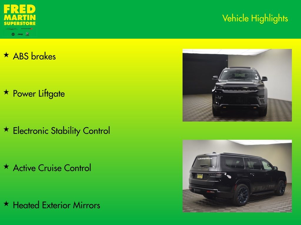 new 2026 Jeep Grand Wagoneer car, priced at $73,728