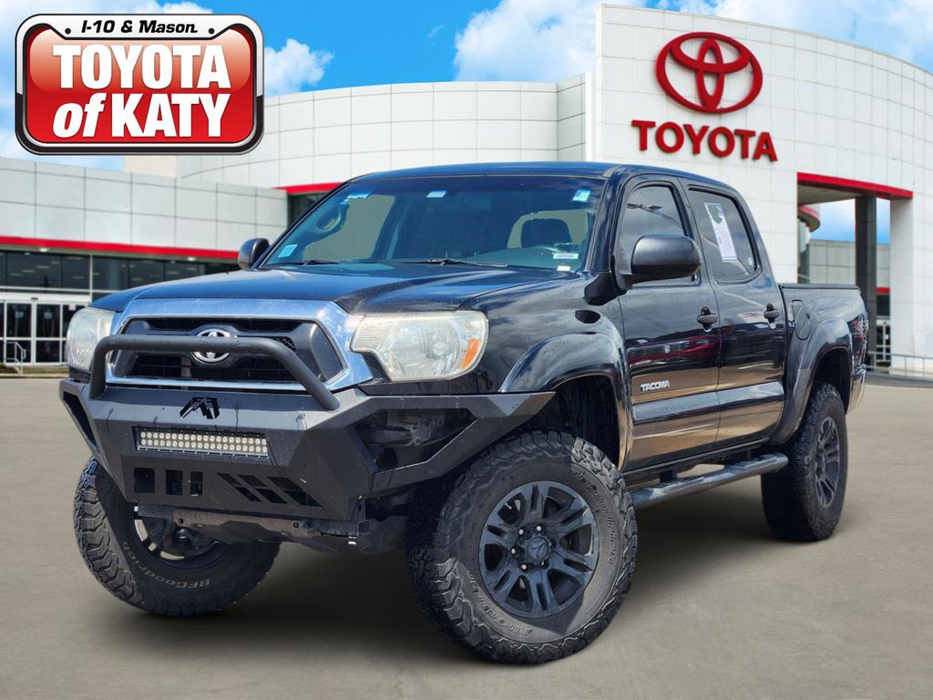 Black 2015 Toyota Tacoma Double Cab V6 PreRunner Pickup Truck 4X2 5-Speed Automatic