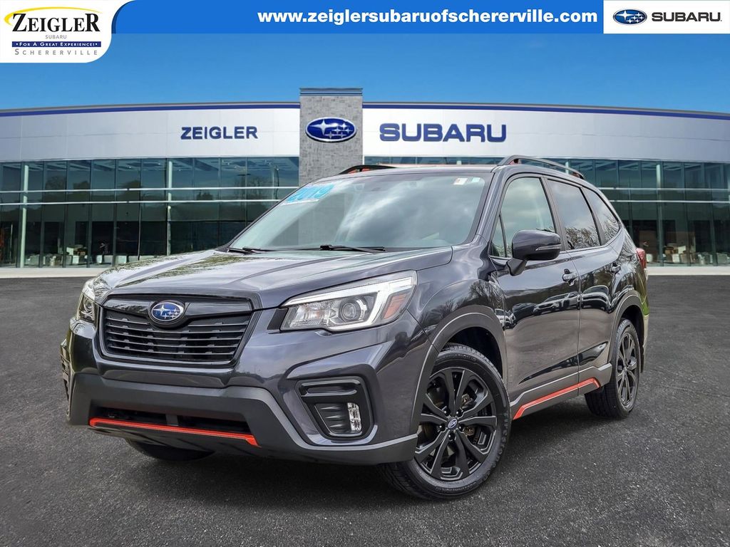 Dark Gray Metallic 2019 Subaru Forester 2.5i Sport AWD SUV / Crossover All-Wheel Drive Continuously Variable Transmission