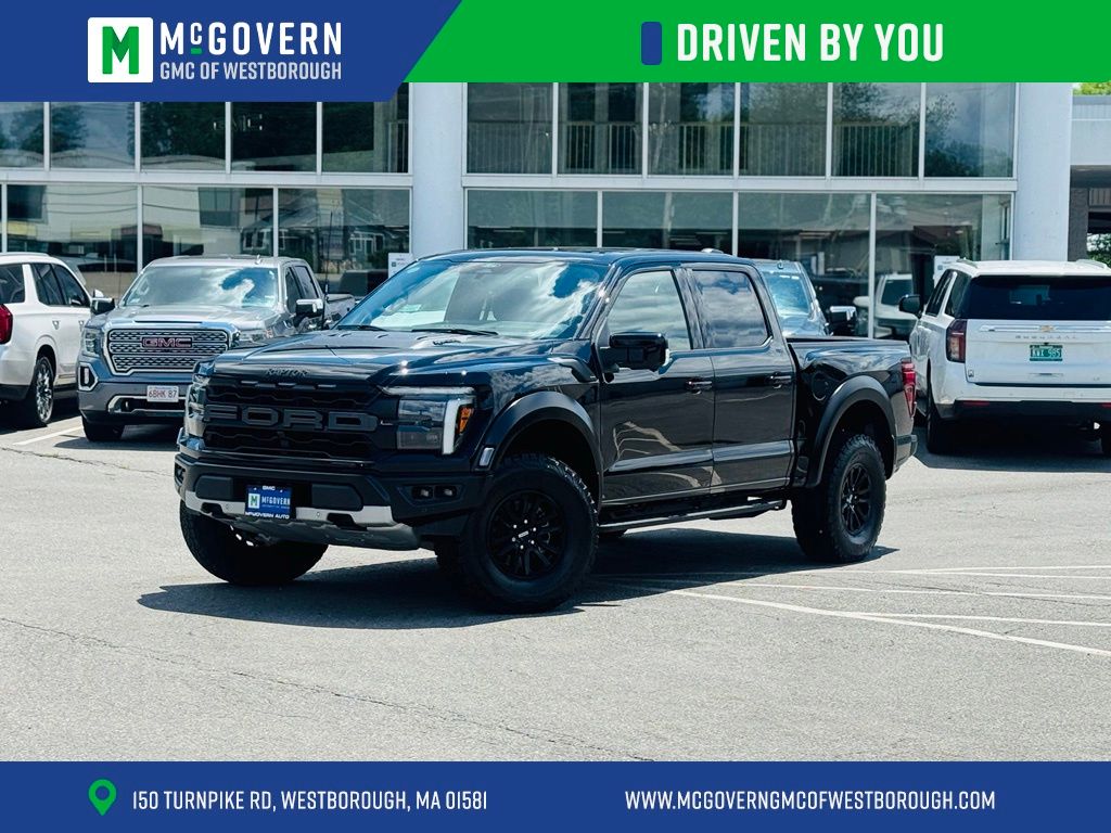 Black 2025 Ford F-150 Pickup Truck Four-Wheel Drive Automatic
