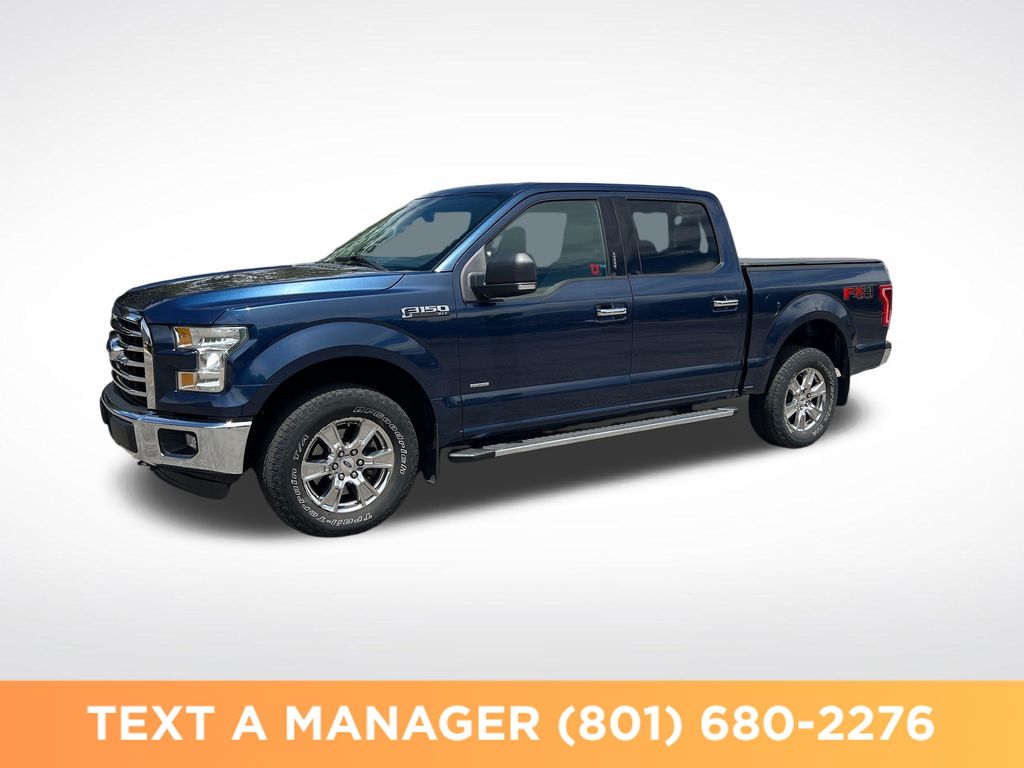 Blue 2016 Ford F-150 Pickup Truck Four-Wheel Drive 6-Speed Automatic