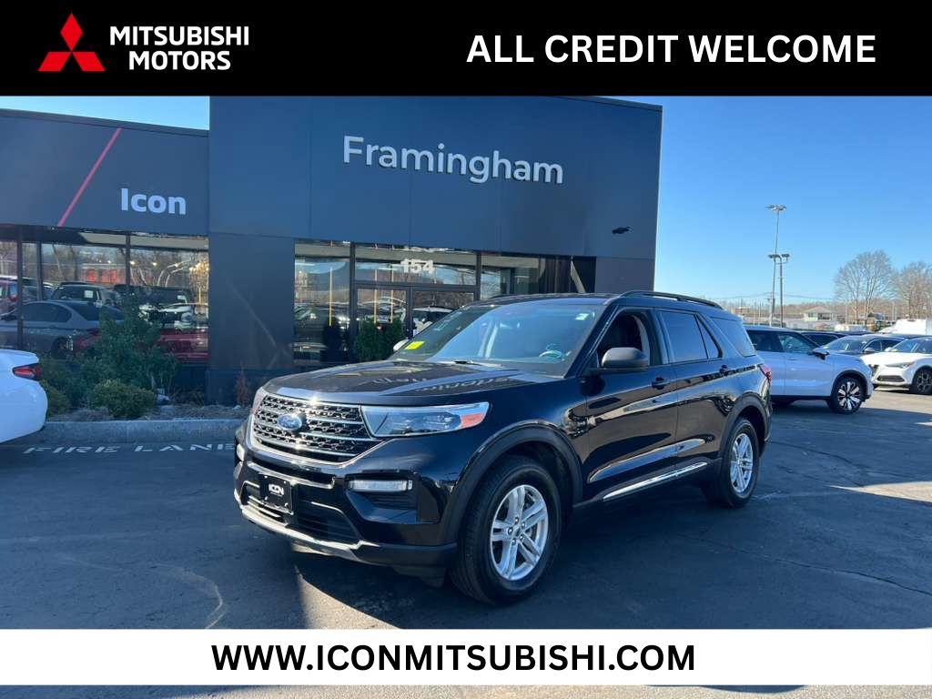 Agate Black Metallic 2021 Ford Explorer XLT AWD SUV / Crossover All-Wheel Drive Automatic