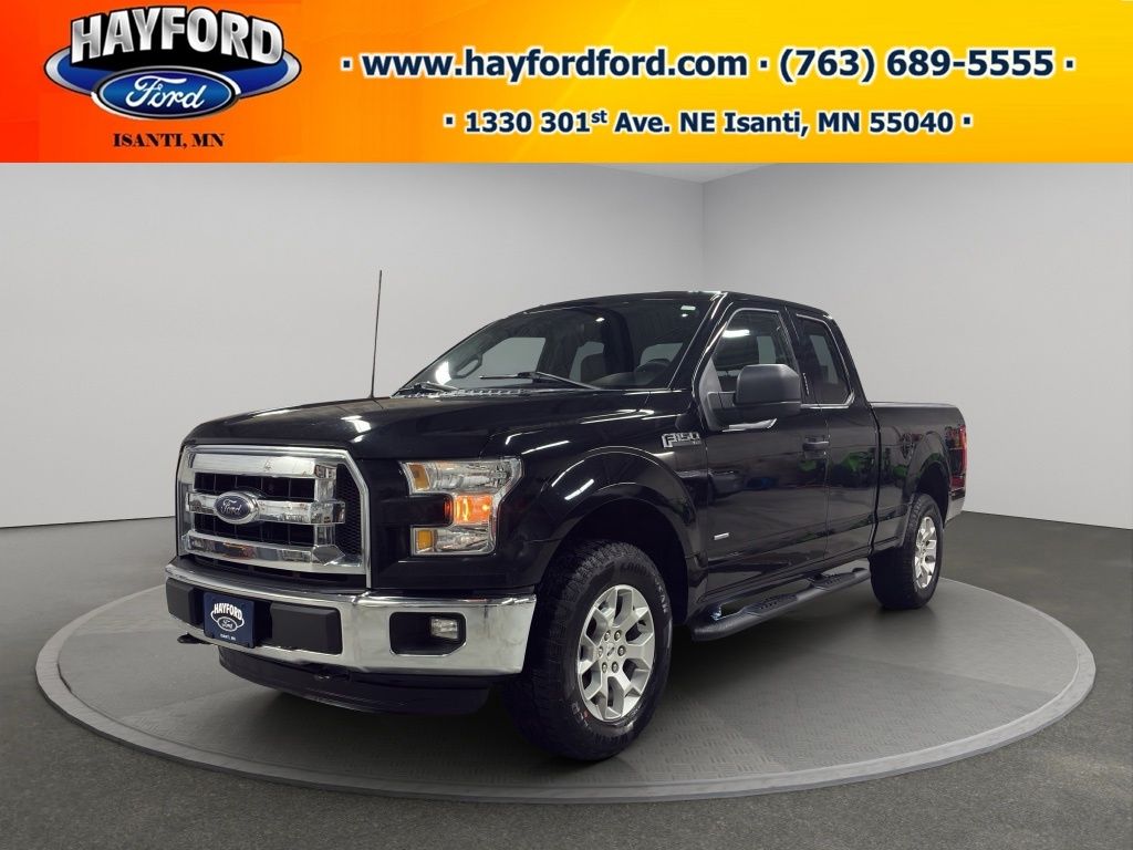Shadow Black 2016 Ford F-150 XLT SuperCab 4WD Pickup Truck Four-Wheel Drive 6-Speed Automatic
