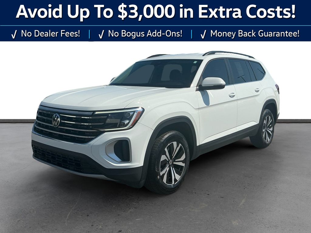 Pure White 2024 Volkswagen Atlas SUV / Crossover Front-Wheel Drive 8-Speed Automatic