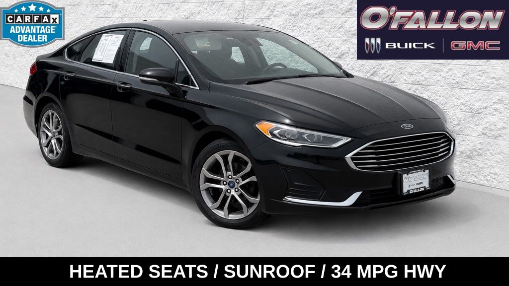 Agate Black 2019 Ford Fusion Sedan Front-Wheel Drive 6-Speed Automatic