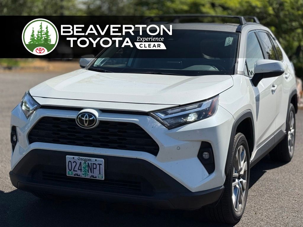 White (Blizzard Pearl) 2022 Toyota RAV4 XLE Premium AWD SUV / Crossover All-Wheel Drive 8-Speed Automatic