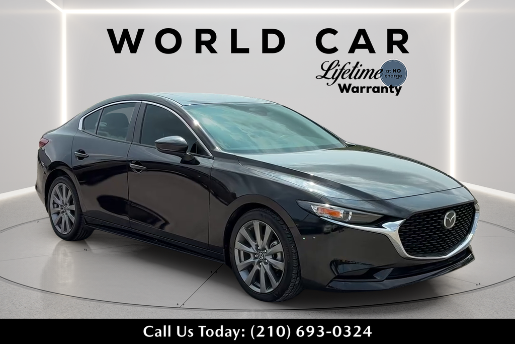 Jet Black Mica 2024 Mazda MAZDA3 Sedan Front-Wheel Drive 6-Speed Automatic