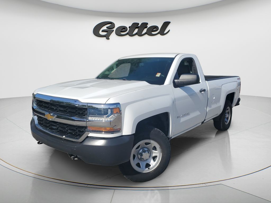 Summit White 2018 Chevrolet Silverado 1500 Pickup Truck Four-Wheel Drive 6-Speed Automatic Overdrive