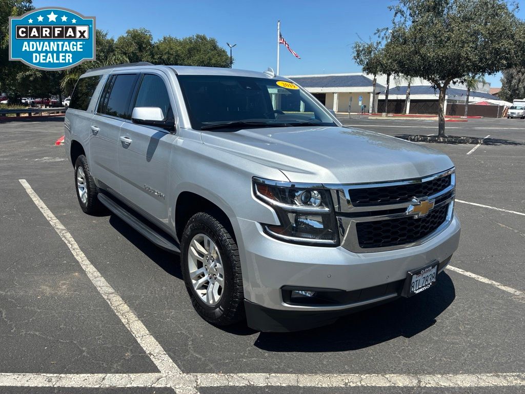 Silver Ice Metallic 2019 Chevrolet Suburban SUV / Crossover Four-Wheel Drive 6-Speed Automatic Overdrive