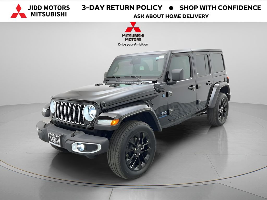 Black Clearcoat 2025 Jeep Wrangler 4xe Sahara 4WD SUV / Crossover Four-Wheel Drive 8-Speed Automatic