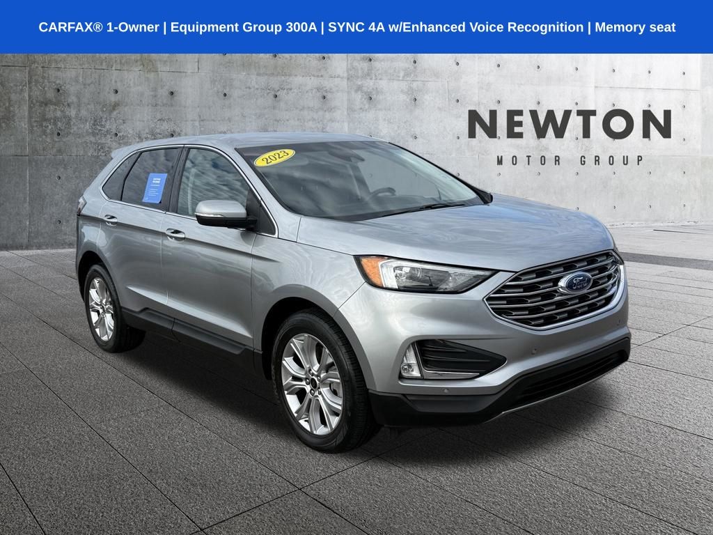 Silver Metallic 2023 Ford Edge SUV / Crossover All-Wheel Drive 8-Speed Automatic
