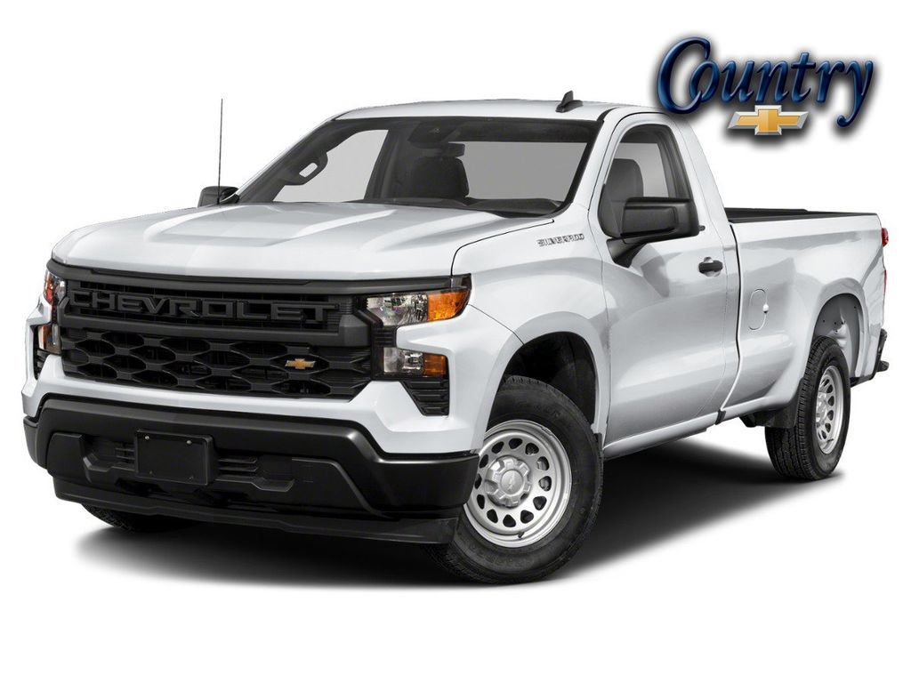 Summit White 2025 Chevrolet Silverado 1500 Pickup Truck 4X2 Automatic