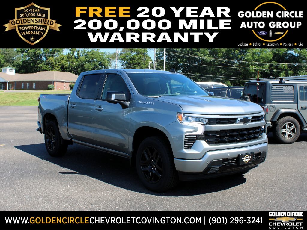 Sterling Gray Metallic 2026 Chevrolet Silverado 1500 RST Crew Cab 4WD Pickup Truck Four-Wheel Drive Automatic
