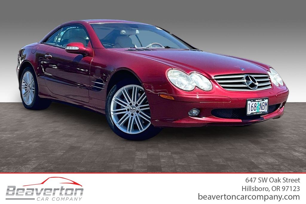Firemist Red Metallic 2003 Mercedes-Benz SL-Class Convertible Rear-Wheel Drive 5-Speed Automatic Overdrive